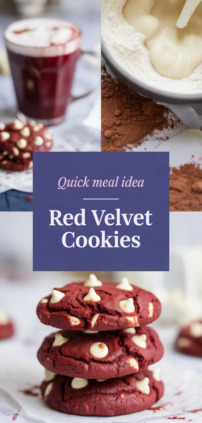 A photo of Red Velvet Cookies Recipe