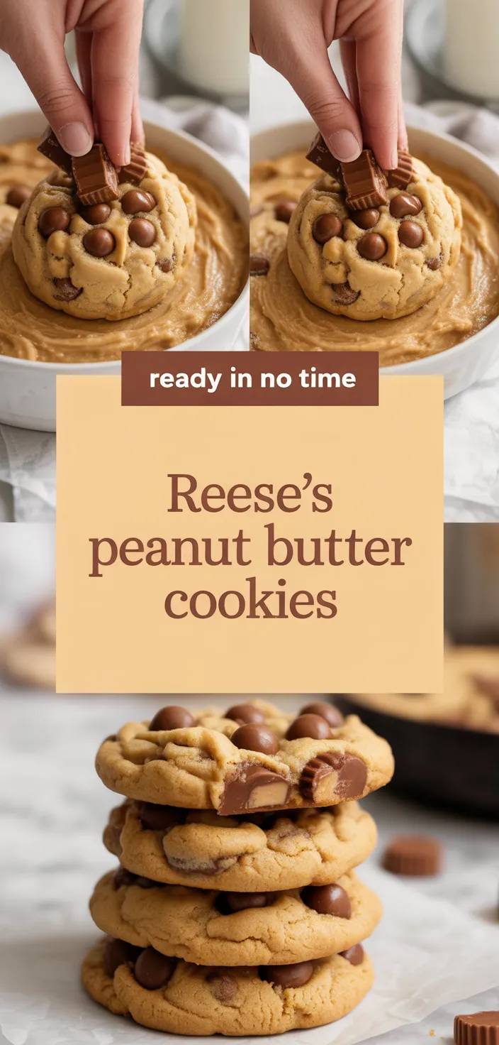 A photo of SUPER Peanut Buttery Reese's Pieces Cookies! A Must Recipe