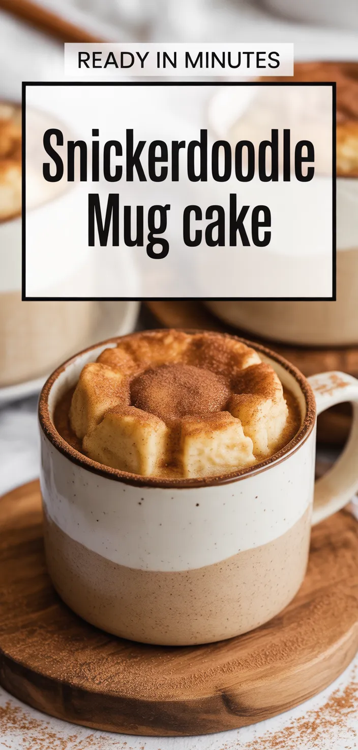 A photo of Snickerdoodle Mug Cake Recipe