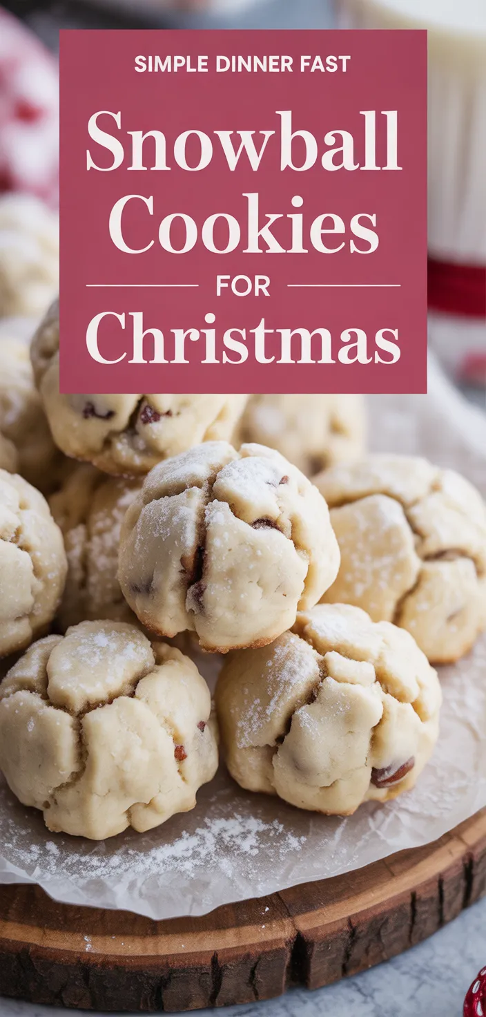 A photo of Snowball Cookies For Christmas Recipe