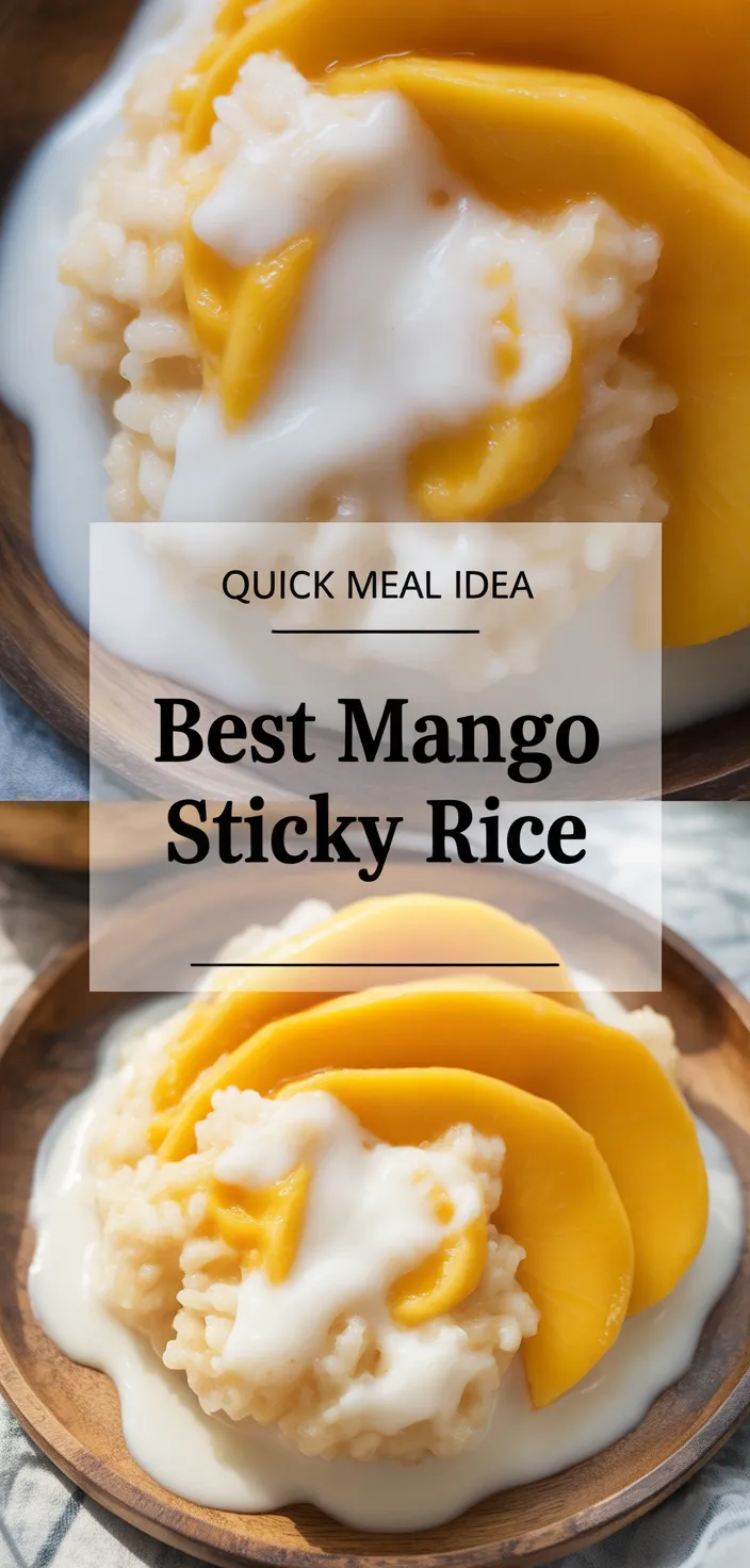 A photo of The BEST Mango Sticky Rice (Easy) Recipe
