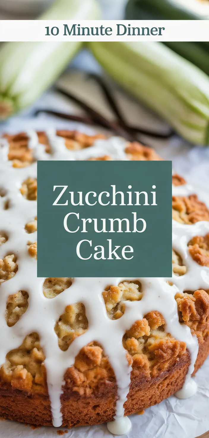 A photo of Zucchini Crumb Cake Recipe