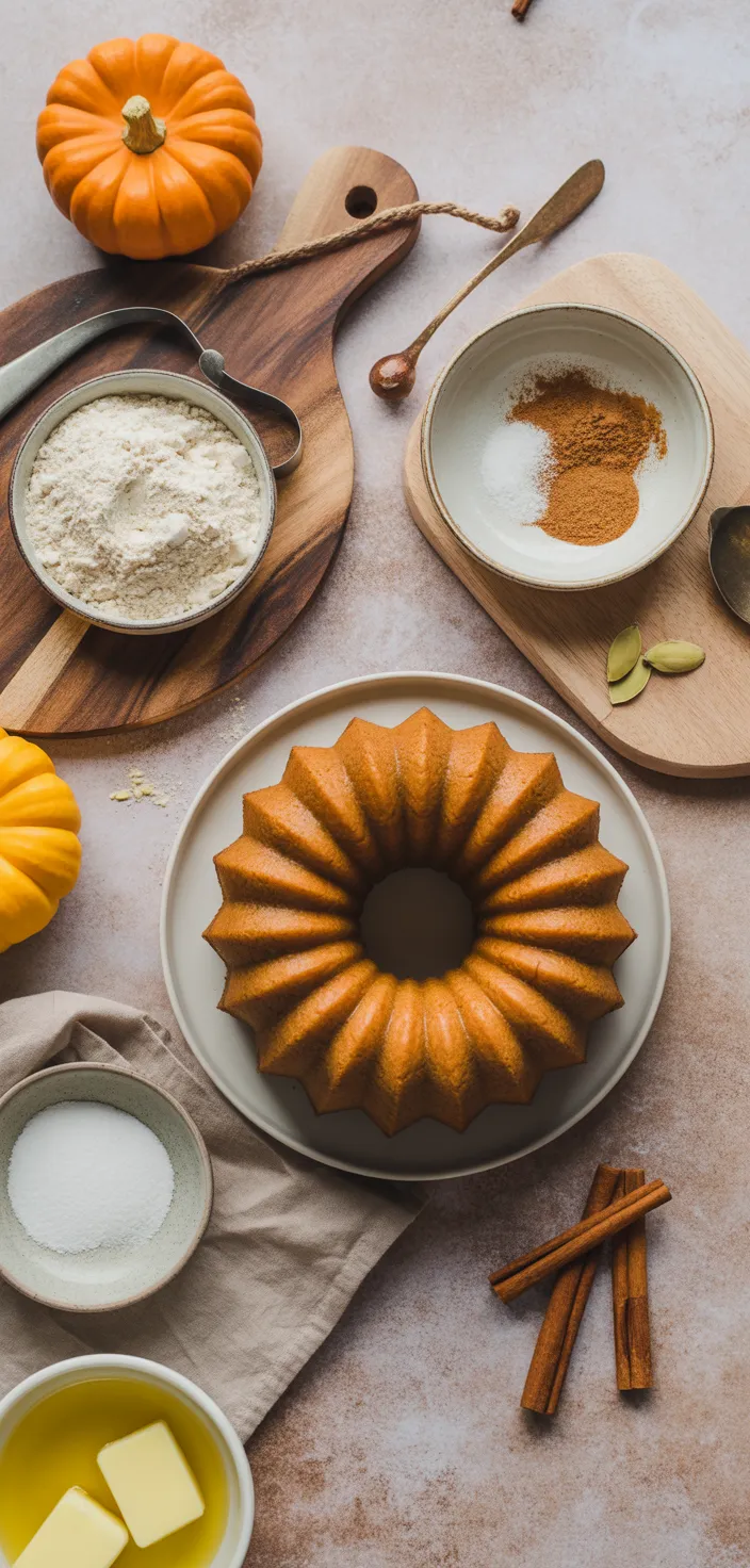 Ingredients photo for Keto Pumpkin Bundt Cake Recipe