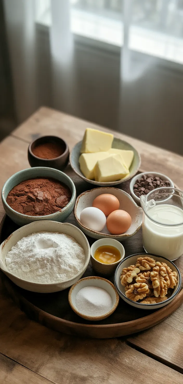 Ingredients photo for Mochi Brownies Recipe