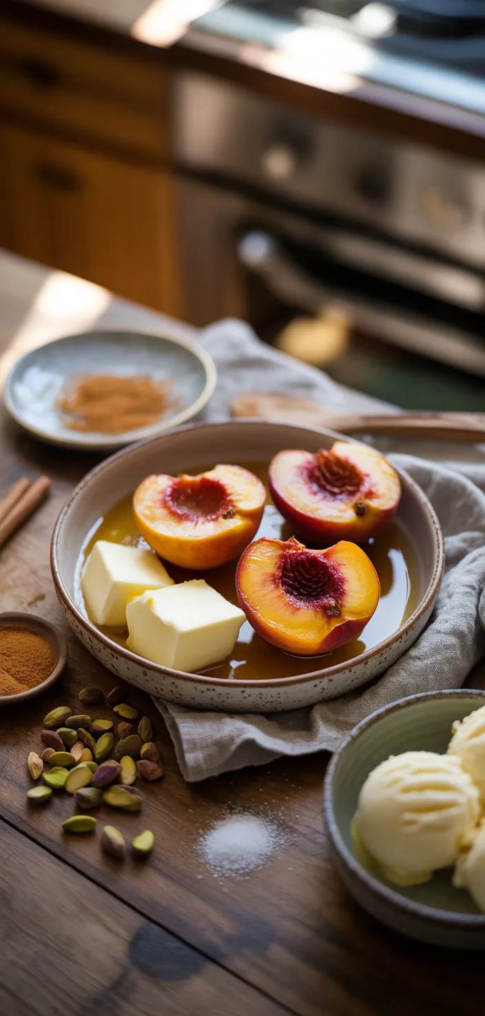 Ingredients photo for Oven Baked Peach Recipe
