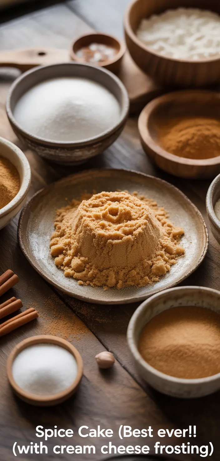 Ingredients photo for Spice Cake (BEST EVER! With Cream Cheese Frosting) Recipe