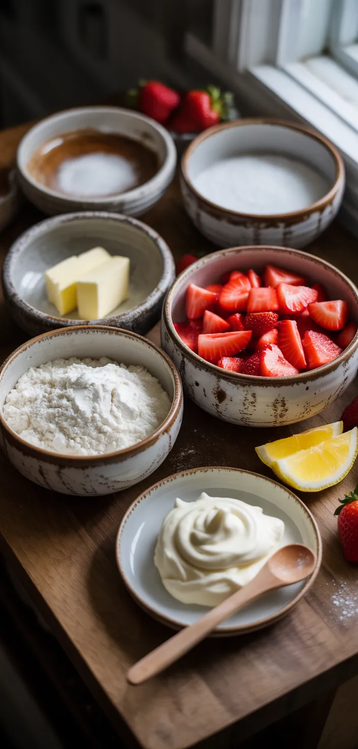 Ingredients photo for Strawberry Filled Cupcakes Recipe