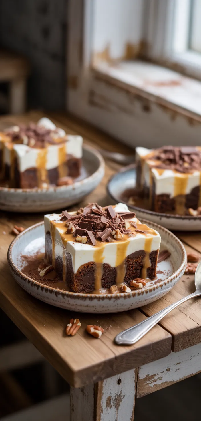 Ingredients photo for Toffee Brownie Trifle Recipe