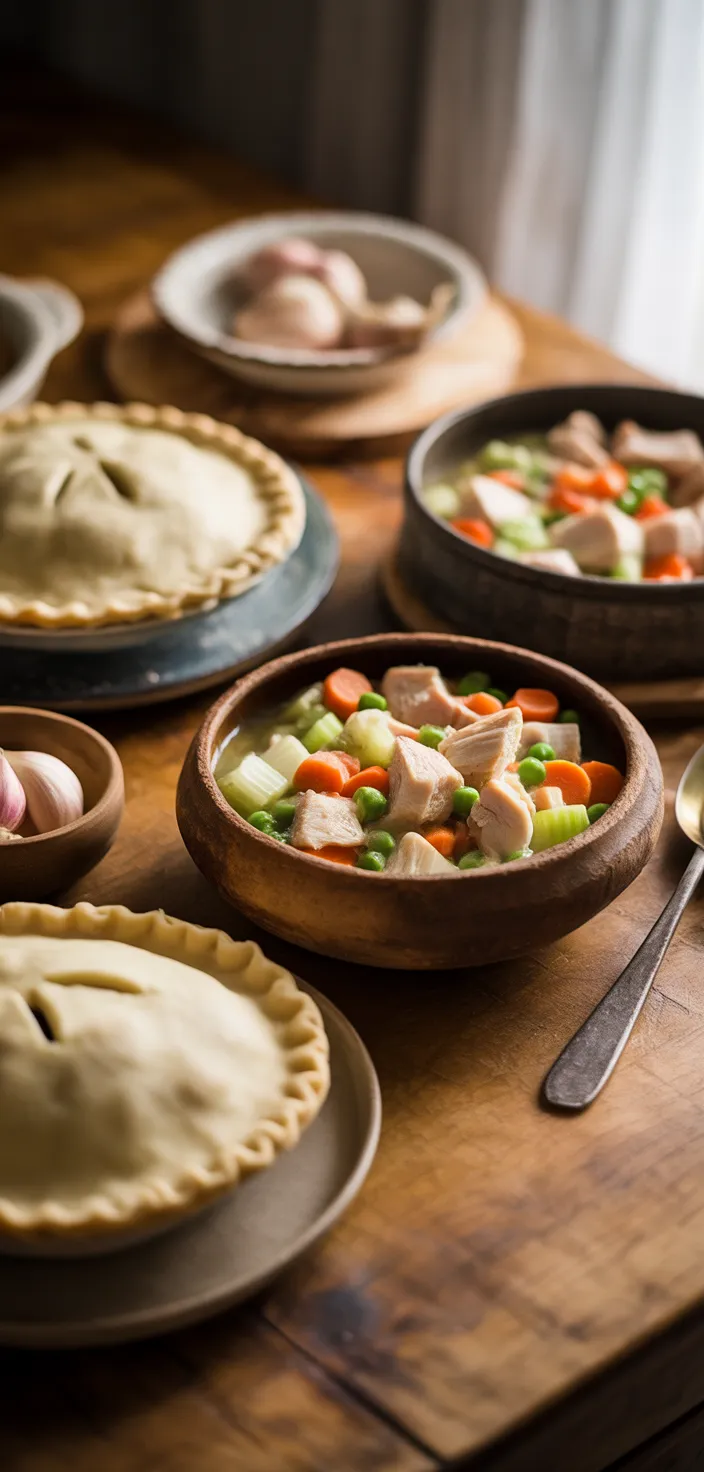 Ingredients photo for Chicken Pot Pie Recipe (VIDEO)