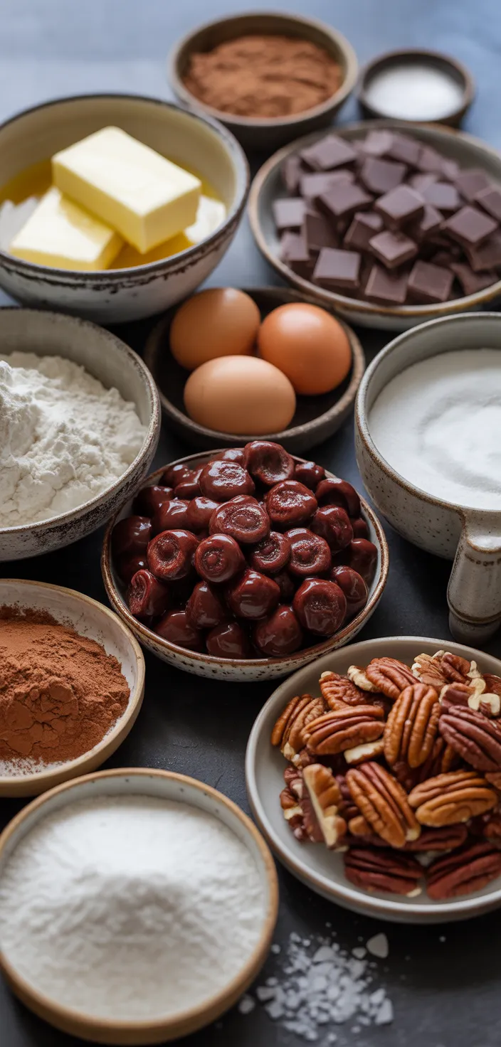 Ingredients photo for Chocolate Covered Cherry Magic Bars Recipe