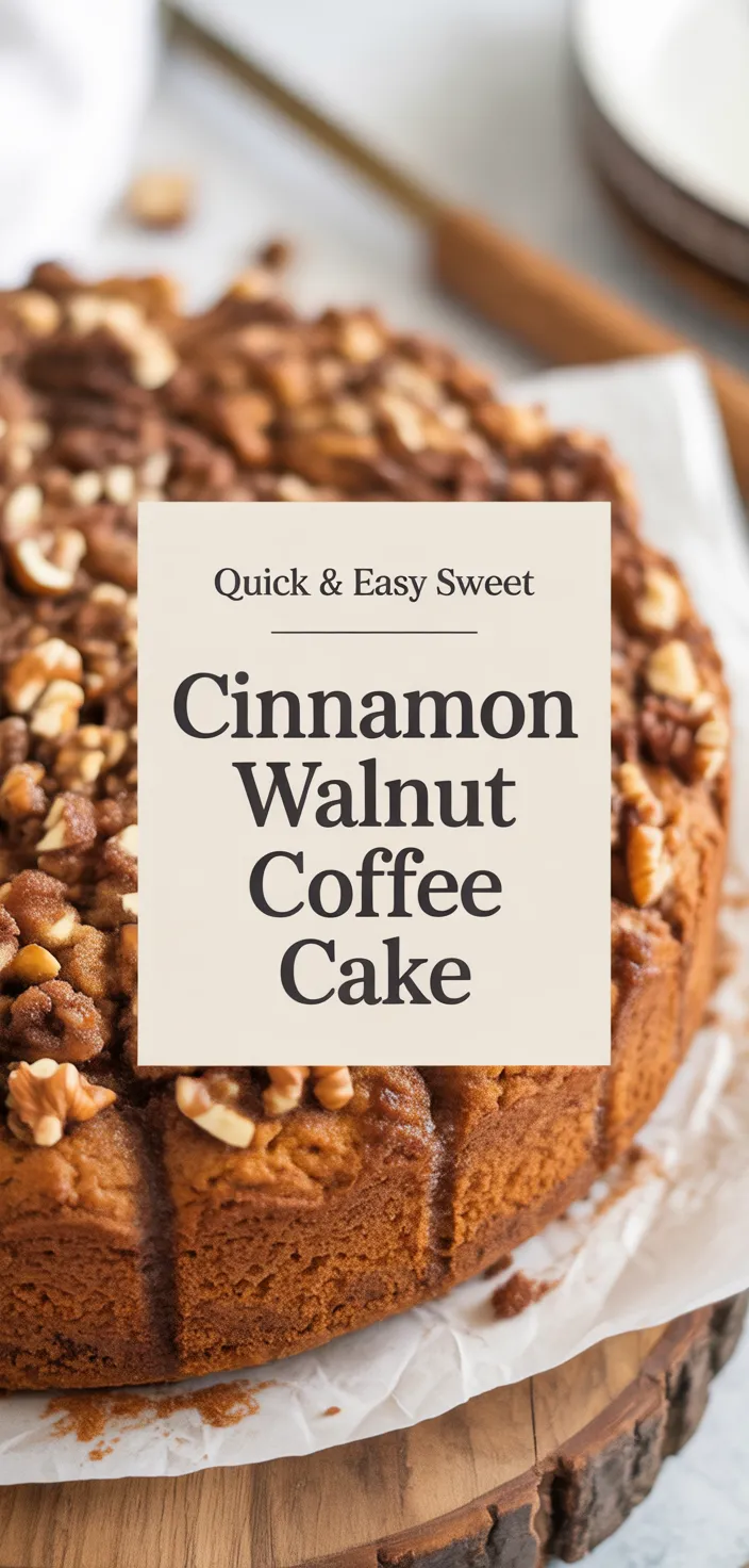 A photo of Cinnamon Walnut Coffee Cake Recipe