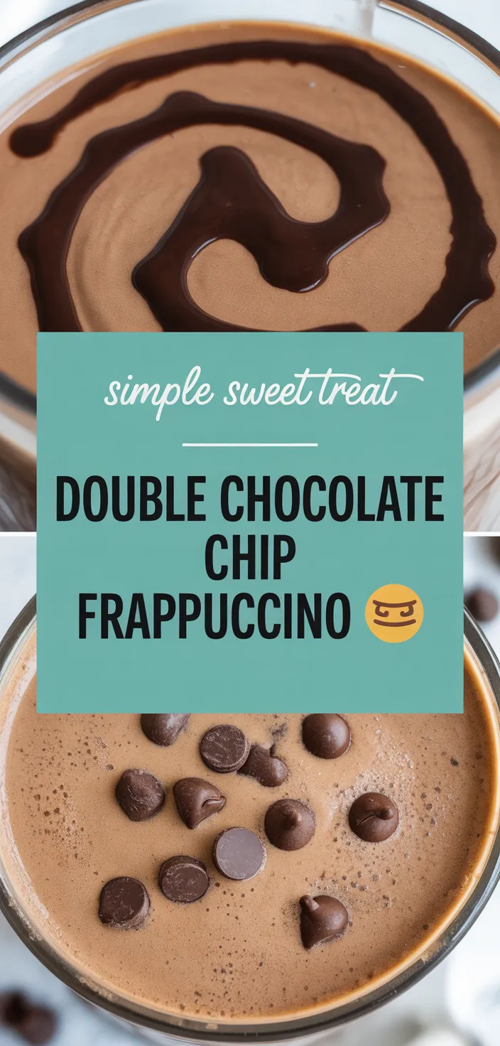 A photo of Double Chocolate Chip Frappuccino ☕ Recipe