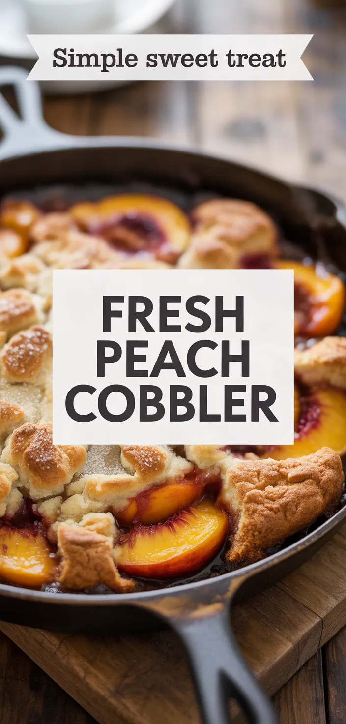 A photo of Fresh Peach Cobbler Recipe