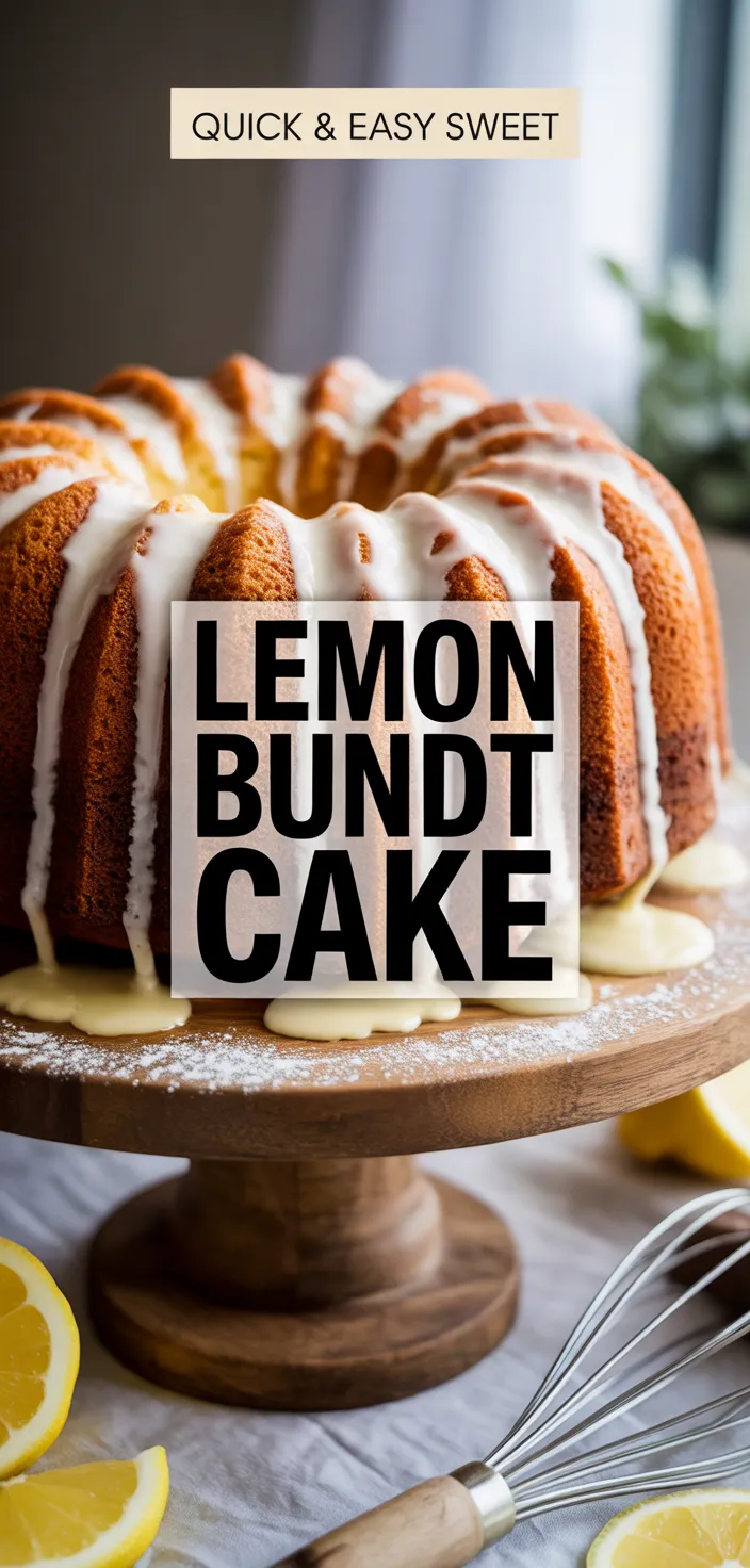 A photo of How To Make Mom's Irresistible Lemon Butter Bundt Cake Recipe