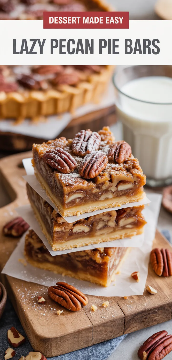 A photo of Lazy Girl Pecan Pie Bars Recipe: The Ultimate Quick And Easy Dessert