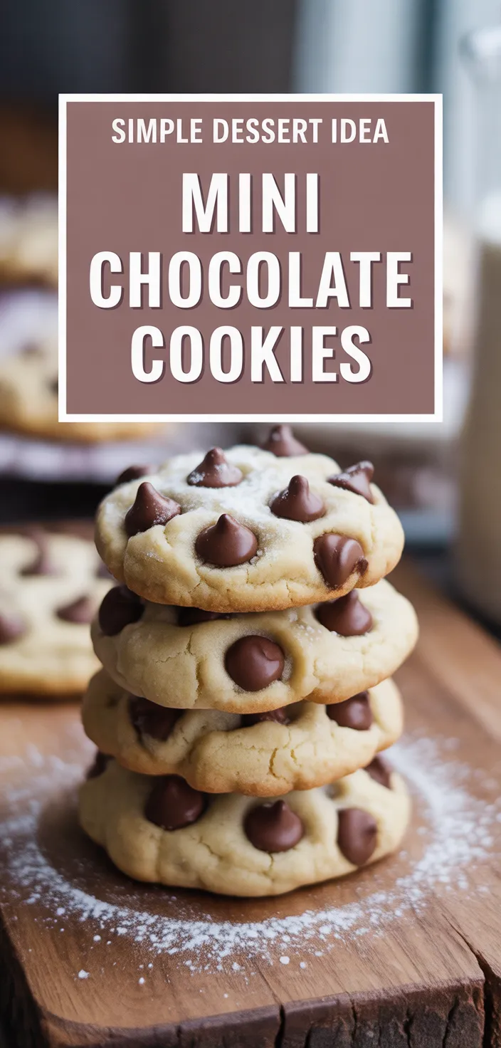 A photo of Mini Chocolate Chip Cookies (+ Video) Itty Bitty! Recipe