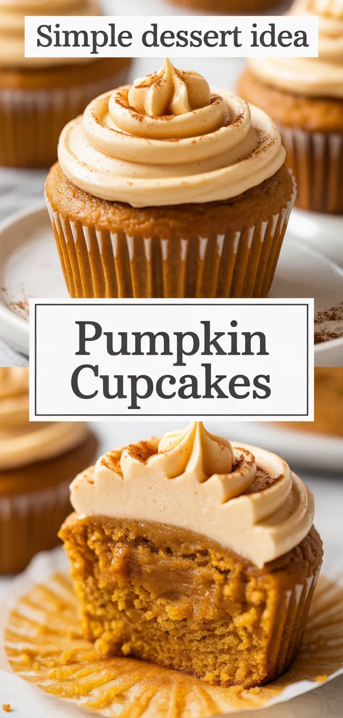 A photo of Pumpkin Cupcakes Recipe