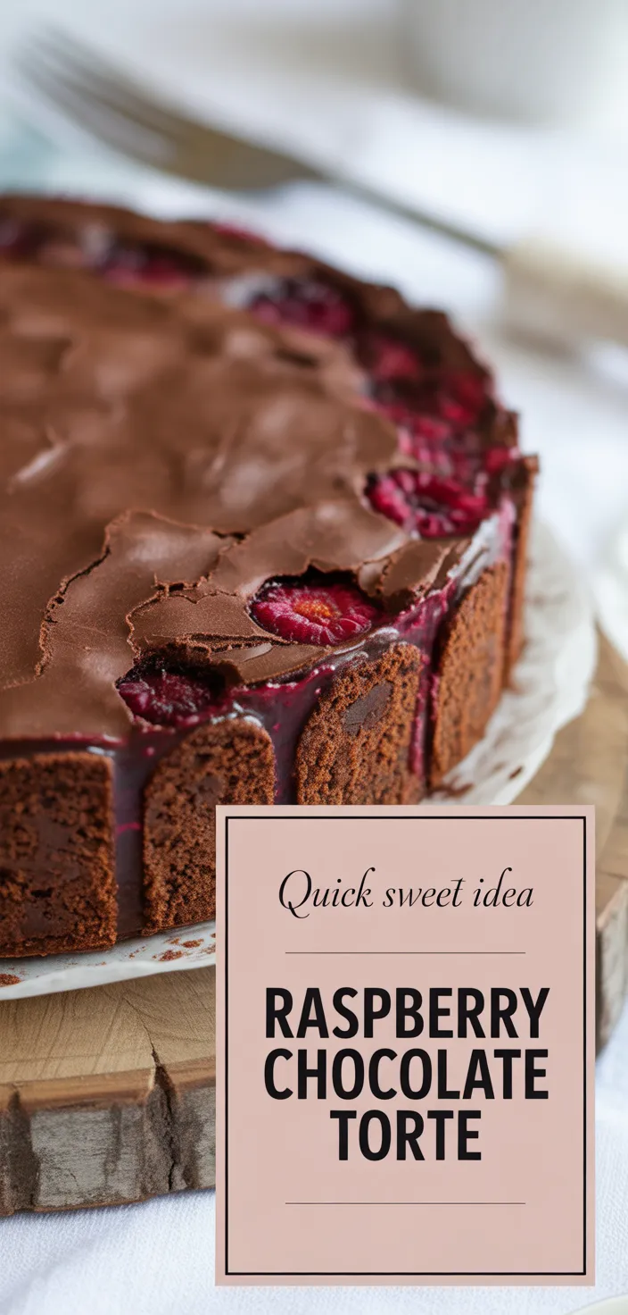 A photo of Raspberry Chocolate Torte Recipe