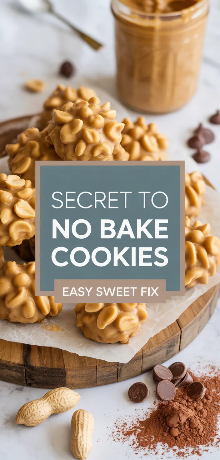 A photo of Secret To No Bake Cookies Recipe