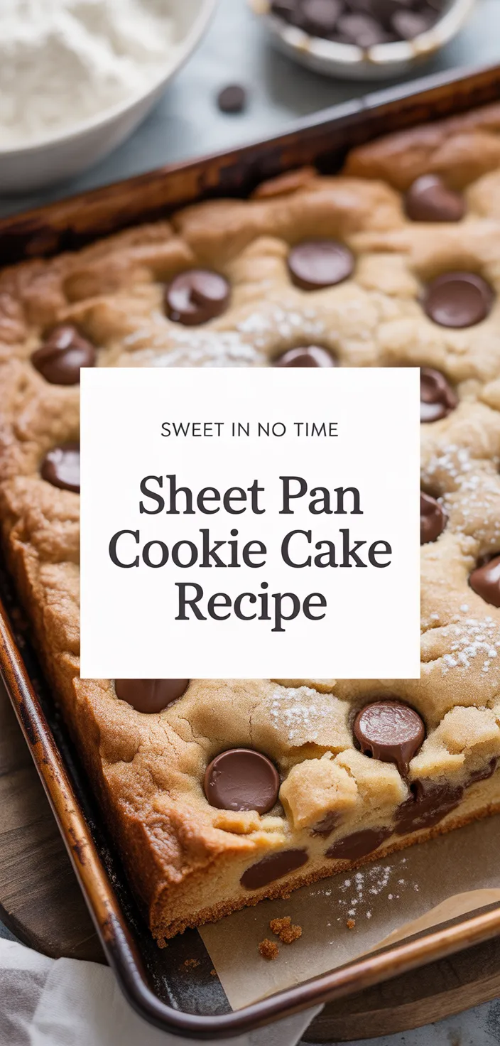 A photo of Sheet Pan Cookie Cake Recipe