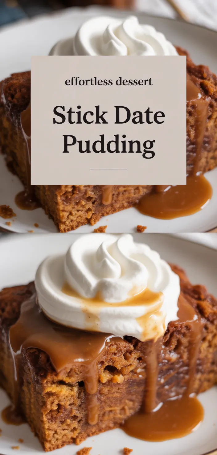 A photo of Stick Date Pudding Recipe