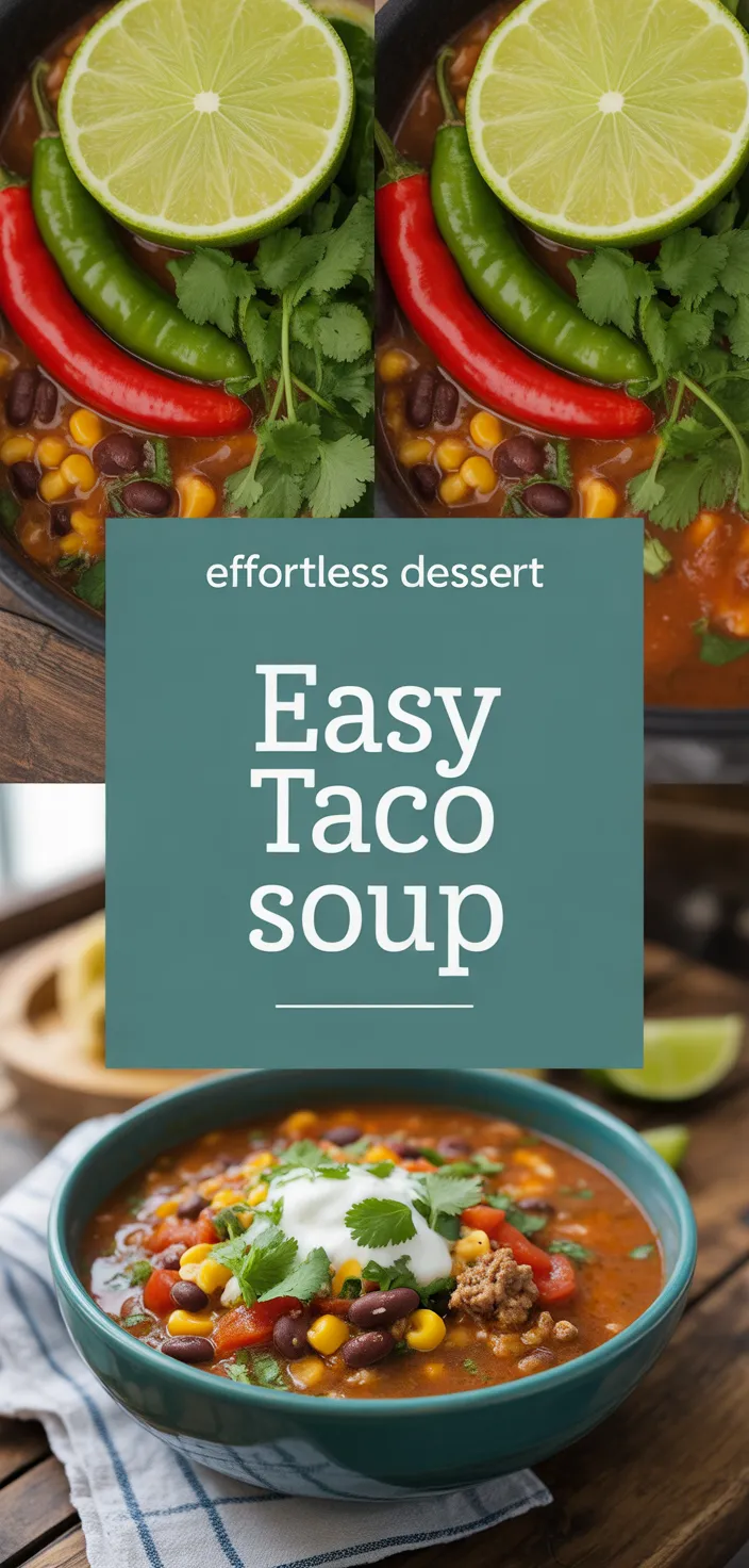 A photo of Taco Soup Recipe Easy: Delicious And Quick Dinner