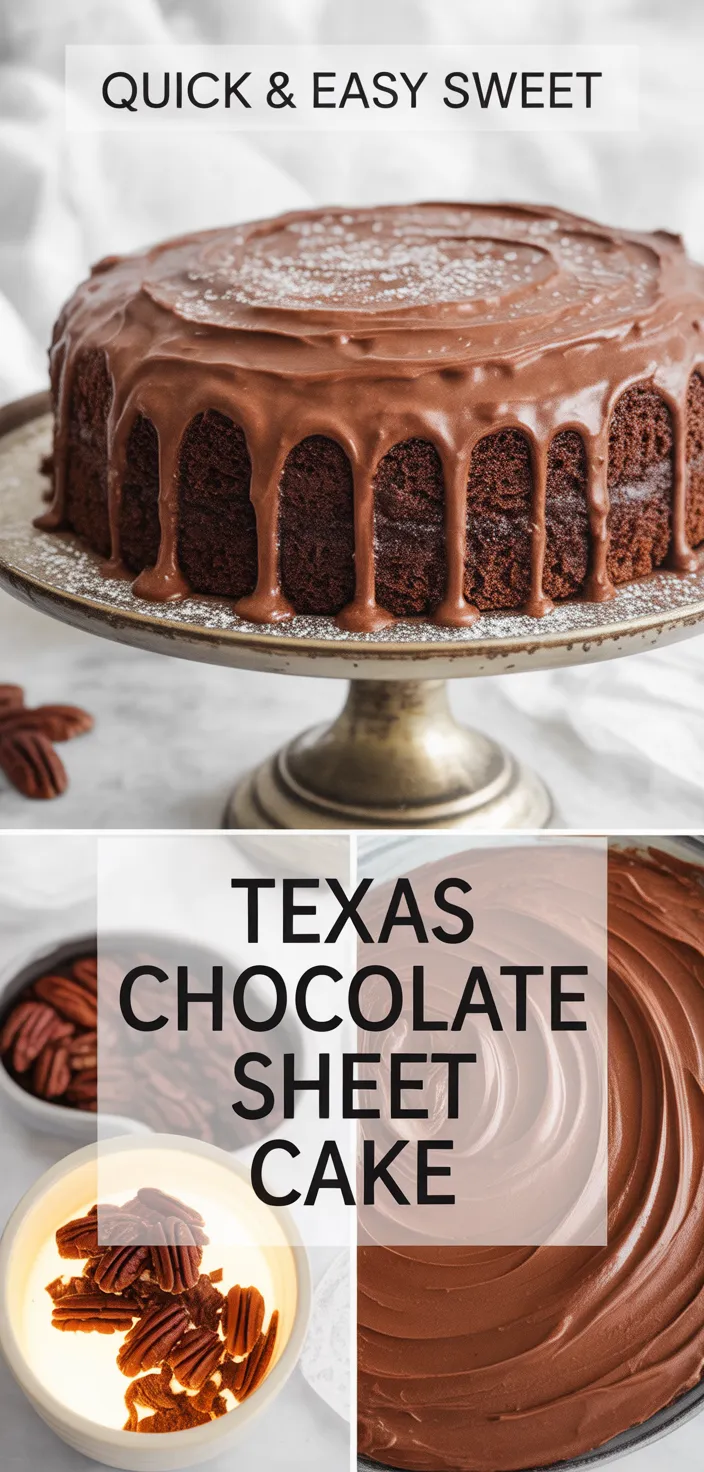 A photo of Texas Chocolate Sheetcake With Chocolate Pecan Frosting Recipe