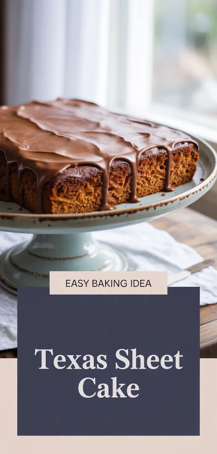 A photo of The BEST Chocolate Texas Sheet Cake Recipe