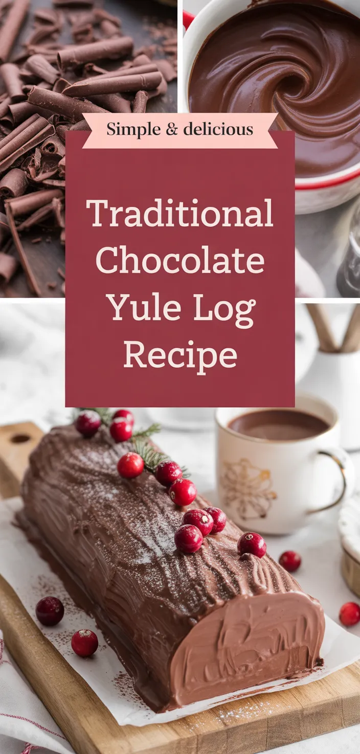 A photo of Traditional Chocolate Yule Log Recipe