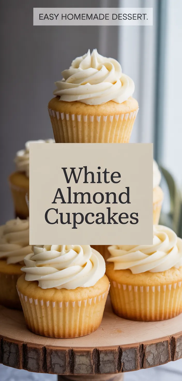 A photo of White Almond Cupcakes Recipe