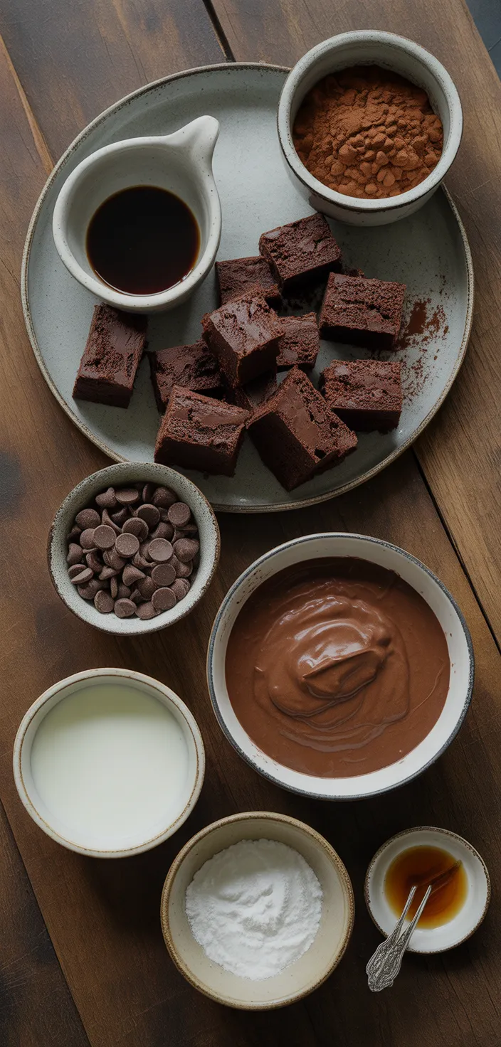 Ingredients photo for Easy Kahlua Chocolate Trifle Recipe