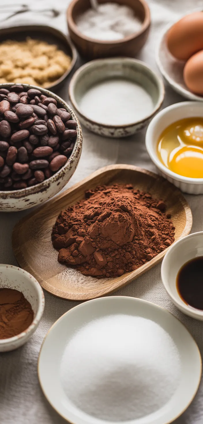 Ingredients photo for Flourless Chocolate Mudslide Cookies Recipe