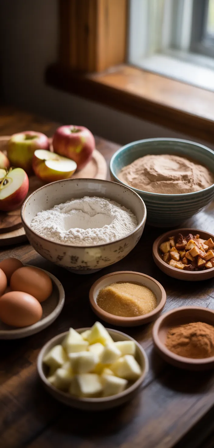 Ingredients photo for Gluten Free Apple Fritters Recipe