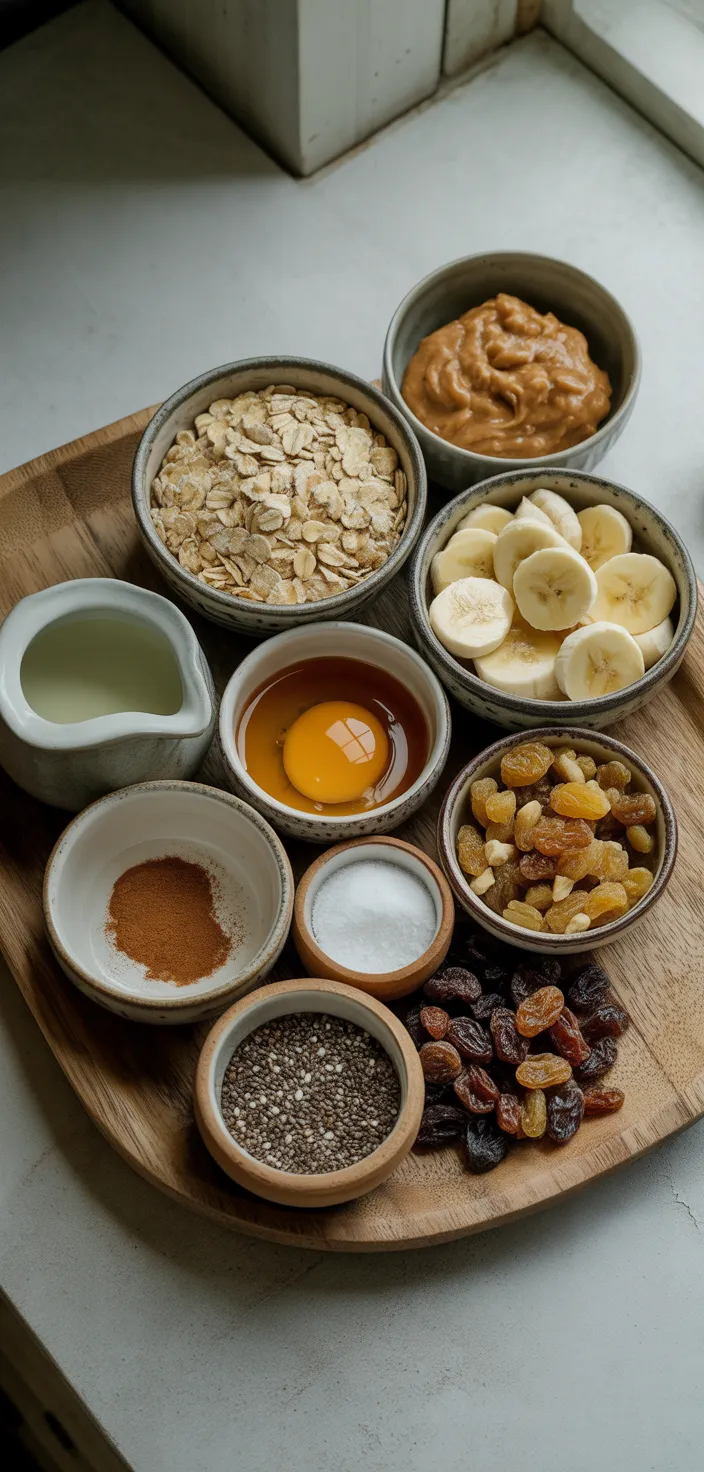 Ingredients photo for Healthy Breakfast Cookie Recipe