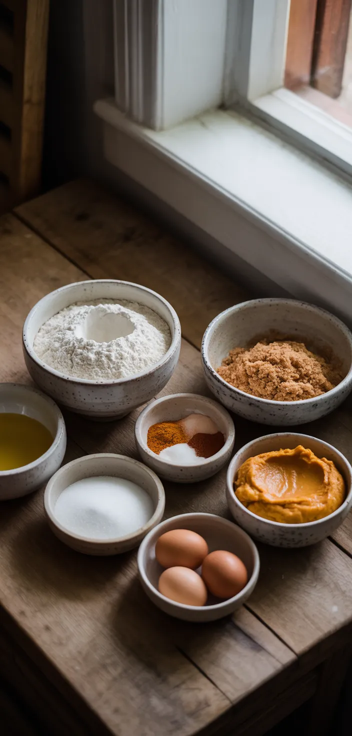 Ingredients photo for Pumpkin Cupcakes Recipe