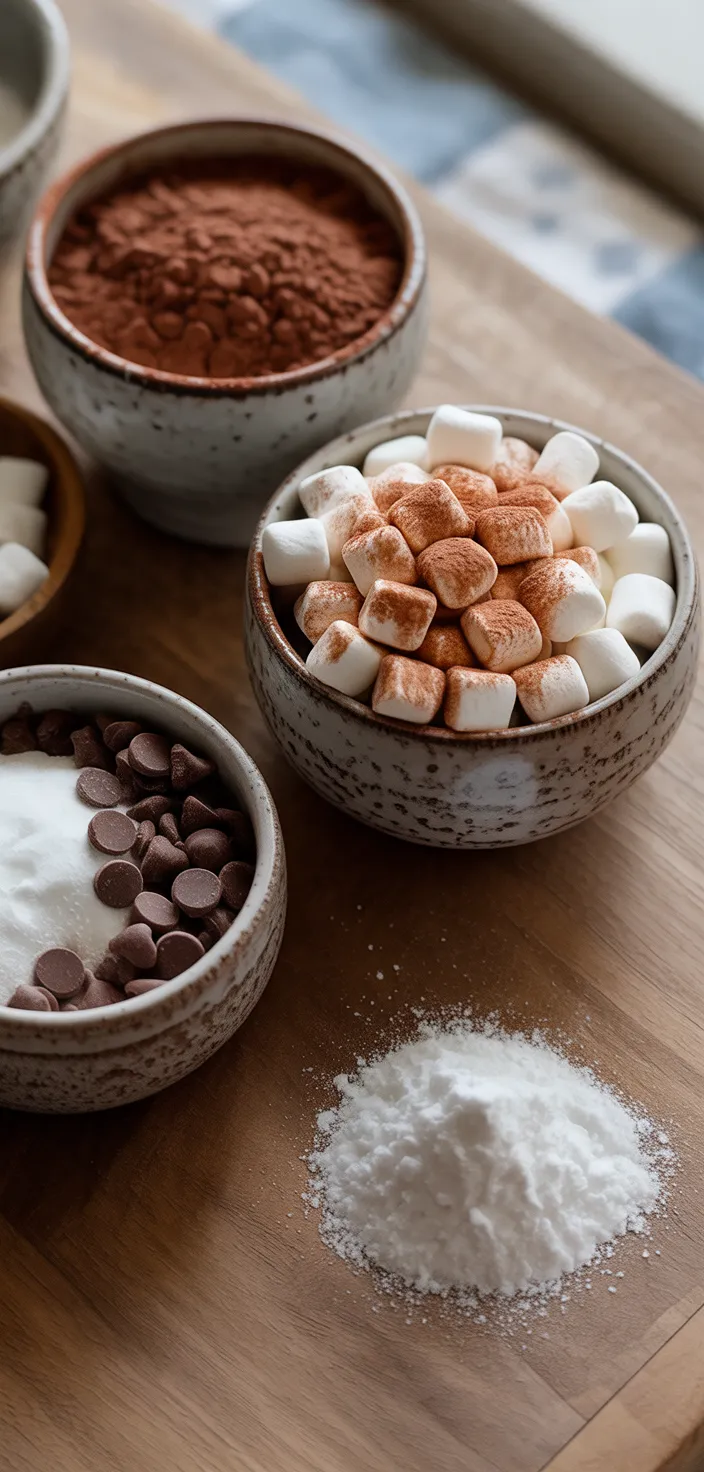 Ingredients photo for Quick And Easy Homemade Hot Chocolate Mix Recipe