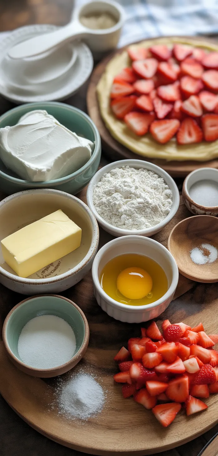 Ingredients photo for Strawberry Pizza  Recipe