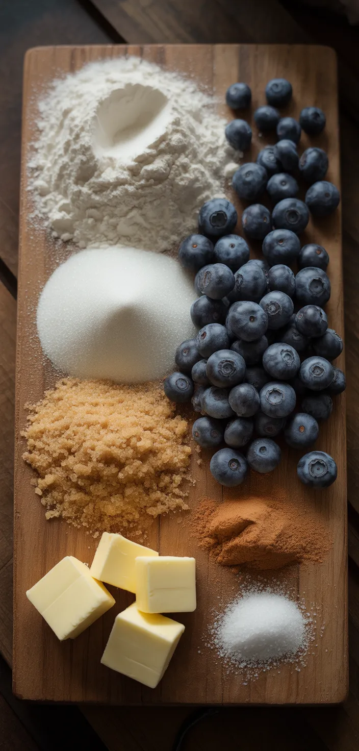Ingredients photo for Bakery Style Blueberry Muffins Recipe