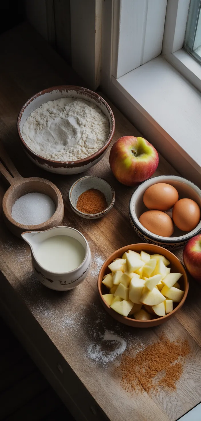 Ingredients photo for Best Ever Apple Cinnamon Muffins Recipe