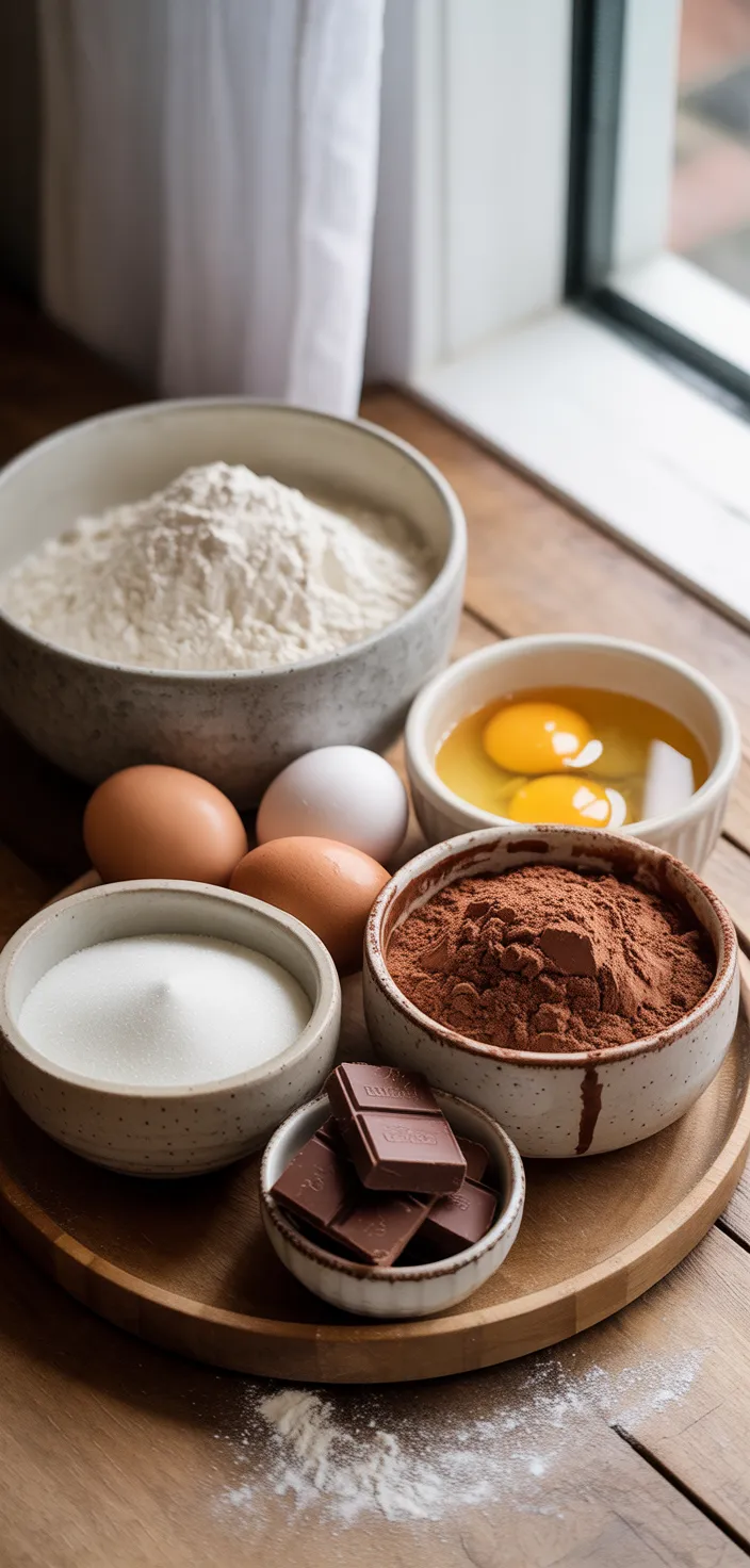 Ingredients photo for Brownie Cake Recipe