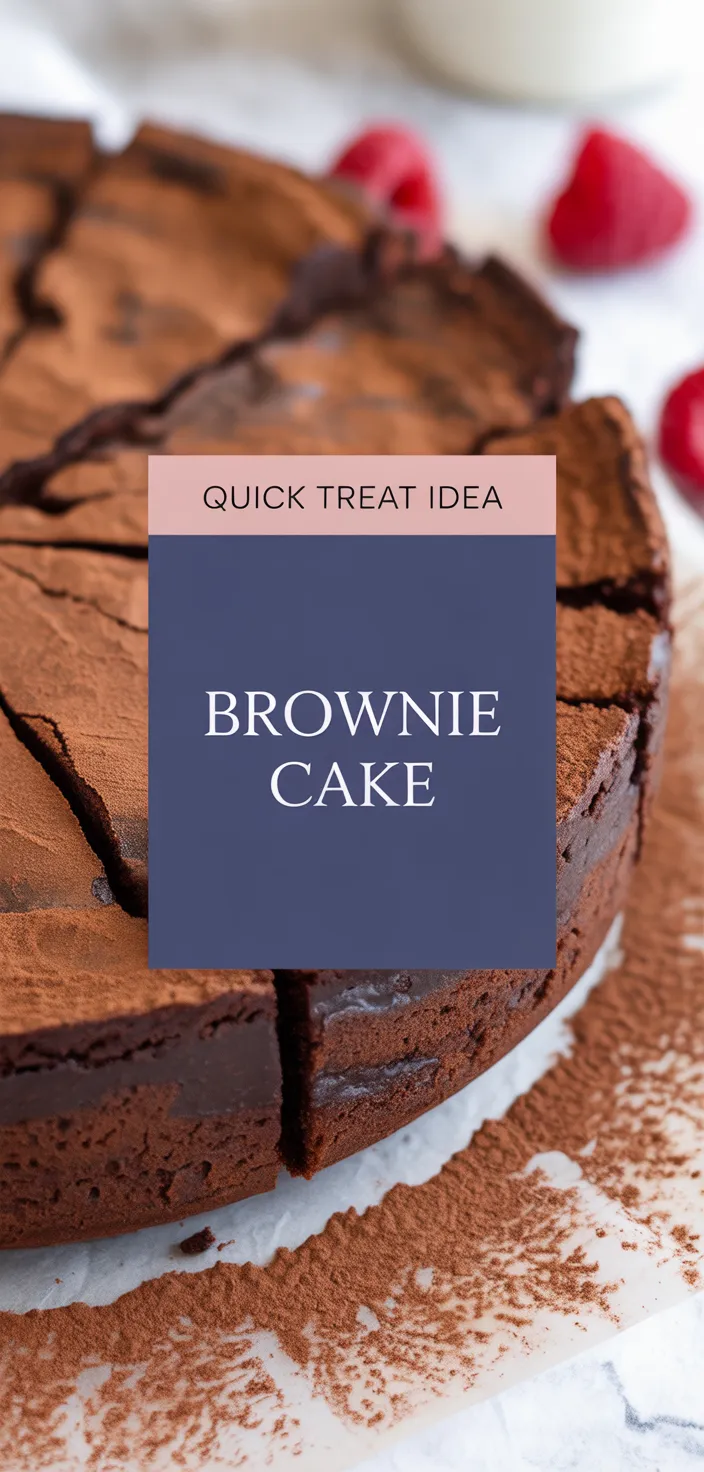 A photo of Brownie Cake Recipe