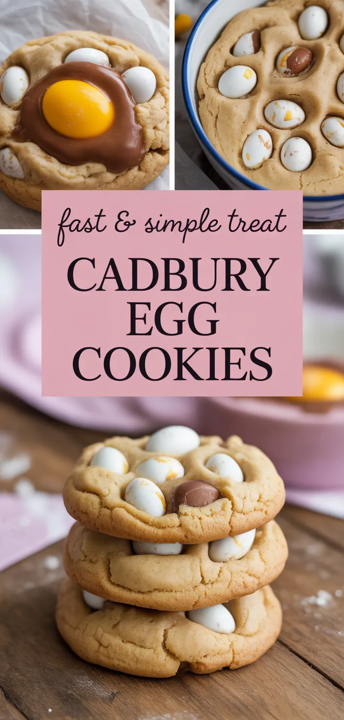 A photo of Cadbury Egg Cookies Recipe