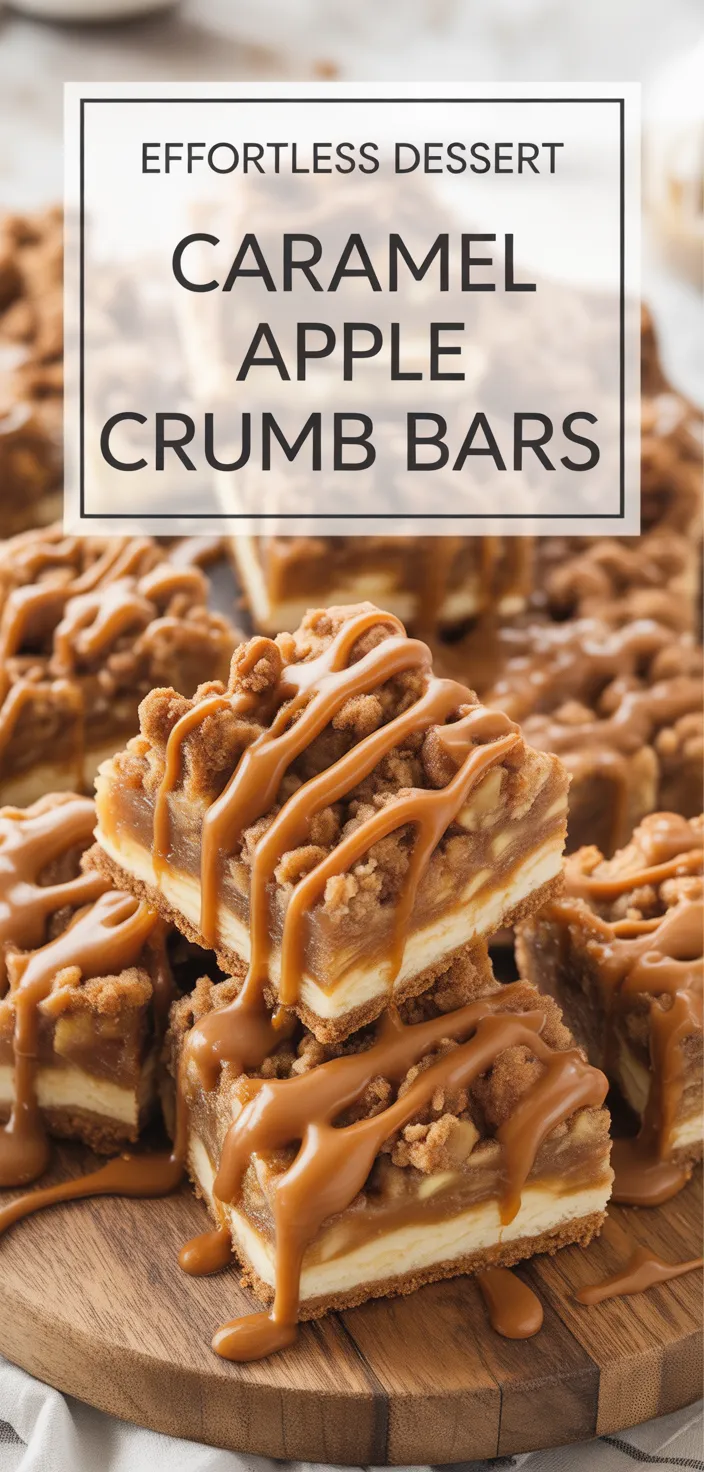 A photo of Caramel Apple Crumb Bars. Recipe