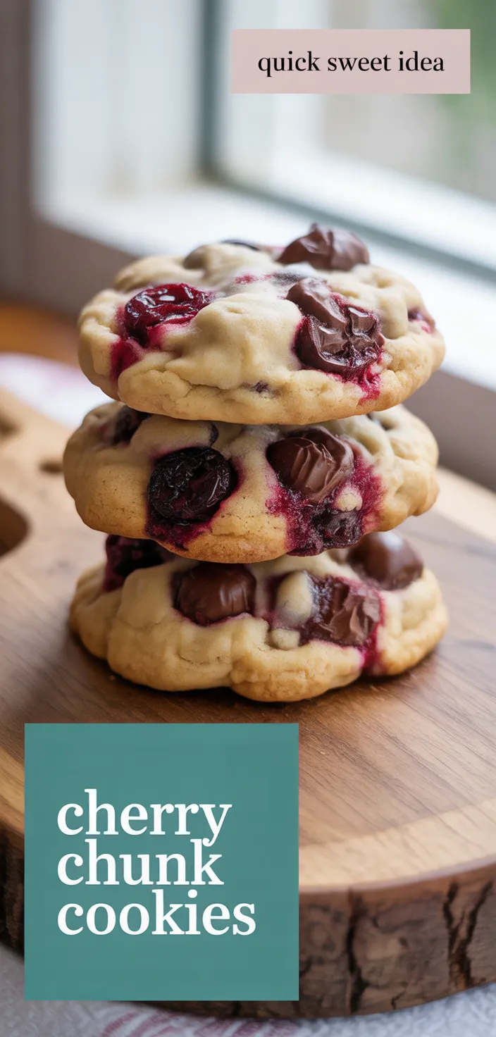 A photo of Cherry Chunk Cookies Recipe