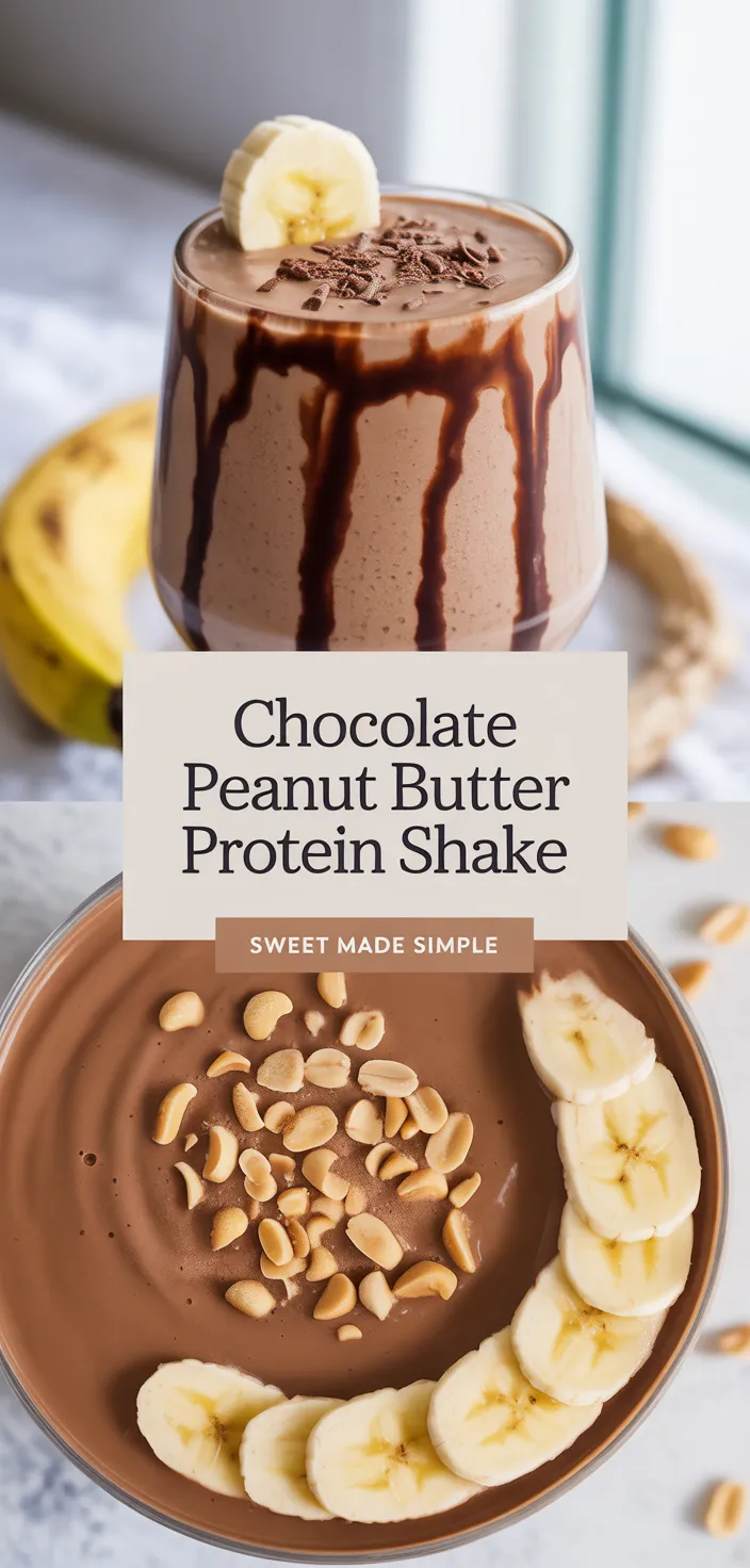 A photo of Chocolate Peanut Butter Protein Shake Recipe