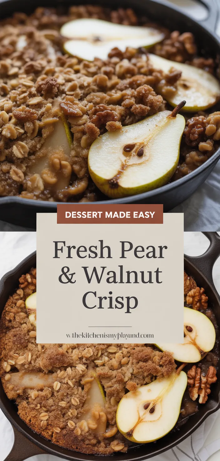 A photo of Fresh Pear & Walnut Crisp Recipe