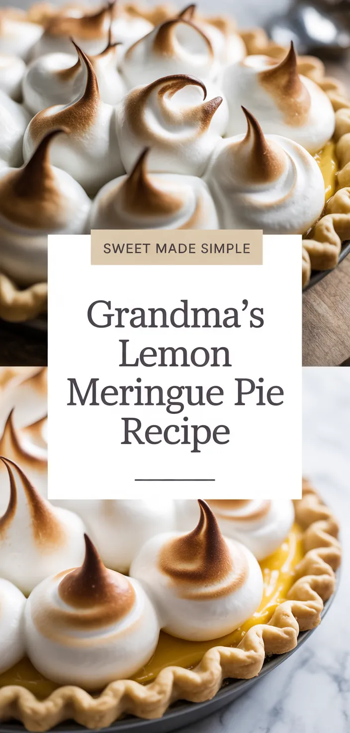 A photo of Grandma's Lemon Meringue Pie Recipe
