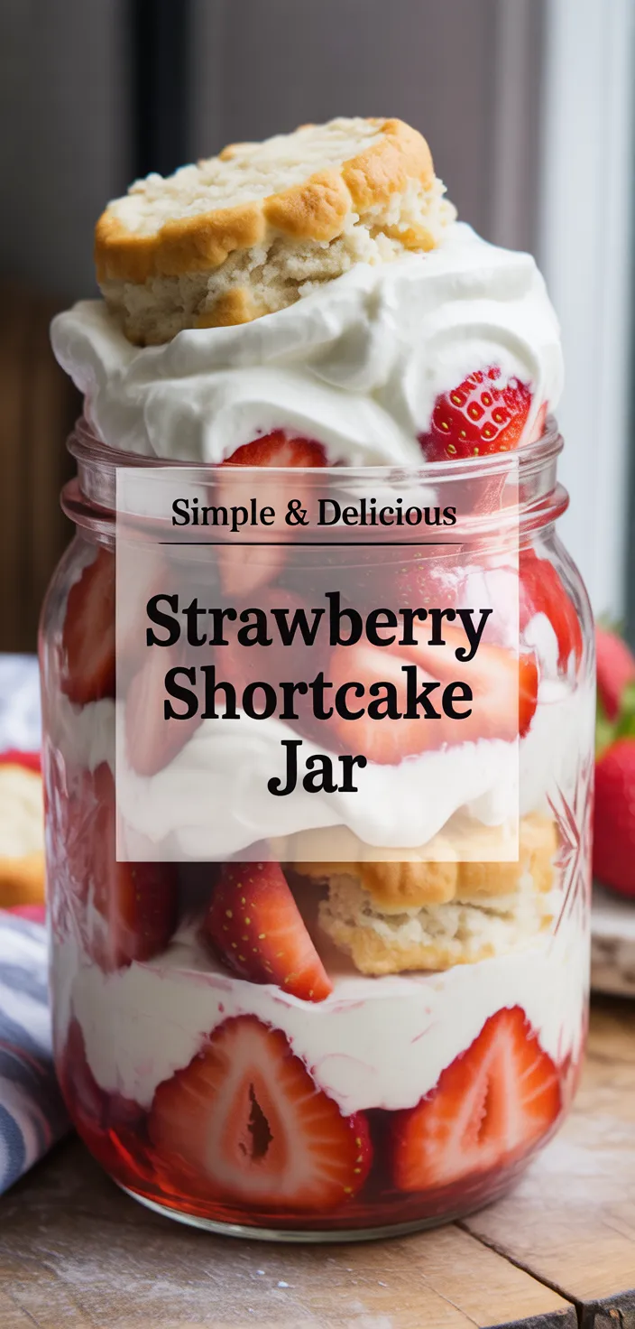 A photo of Strawberry Shortcake In A Jar Recipe With Entenmann’s + GIVEAWAY
