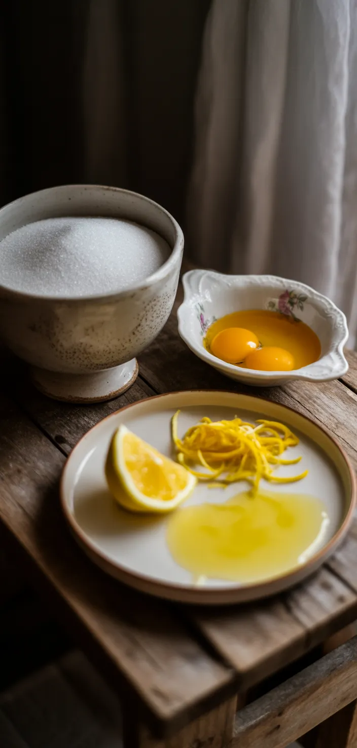 Ingredients photo for Grandma's Lemon Meringue Pie Recipe
