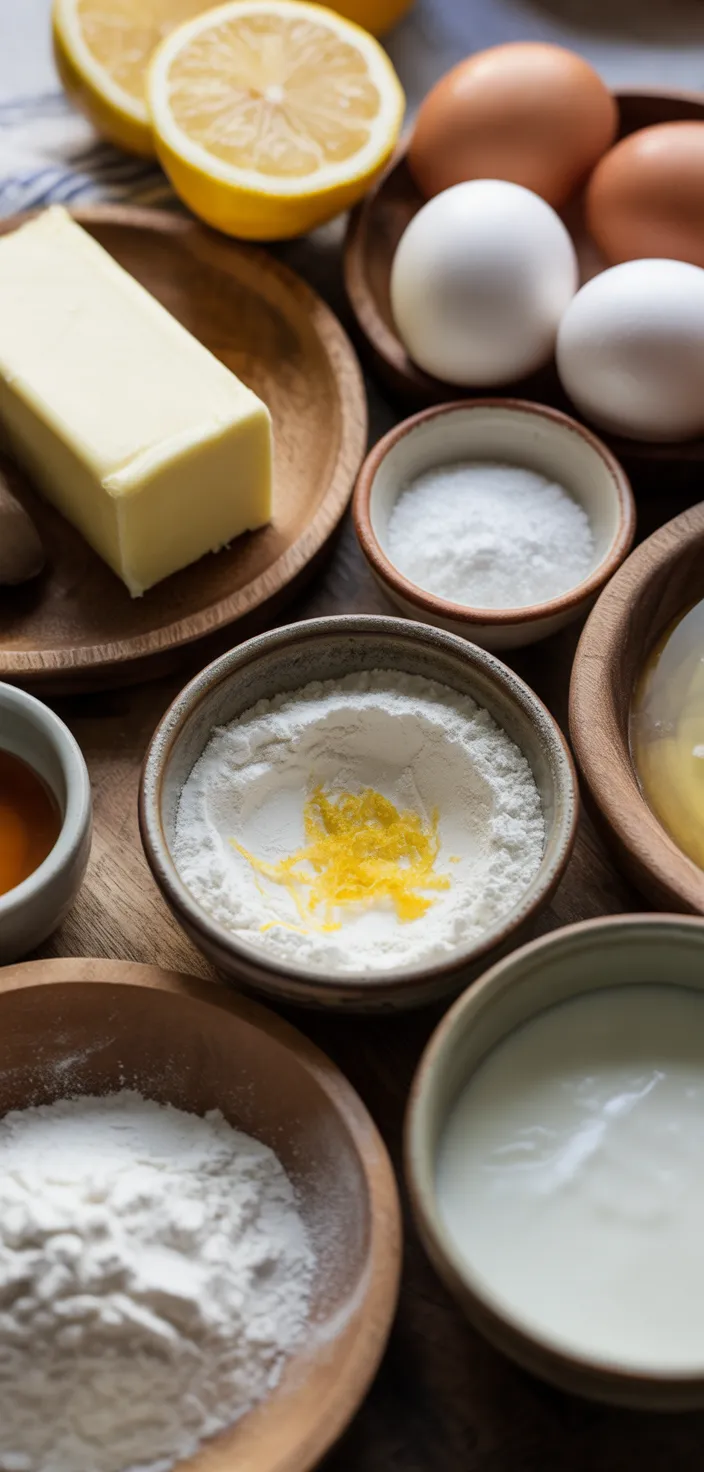 Ingredients photo for Lemon Pound Cake Recipe